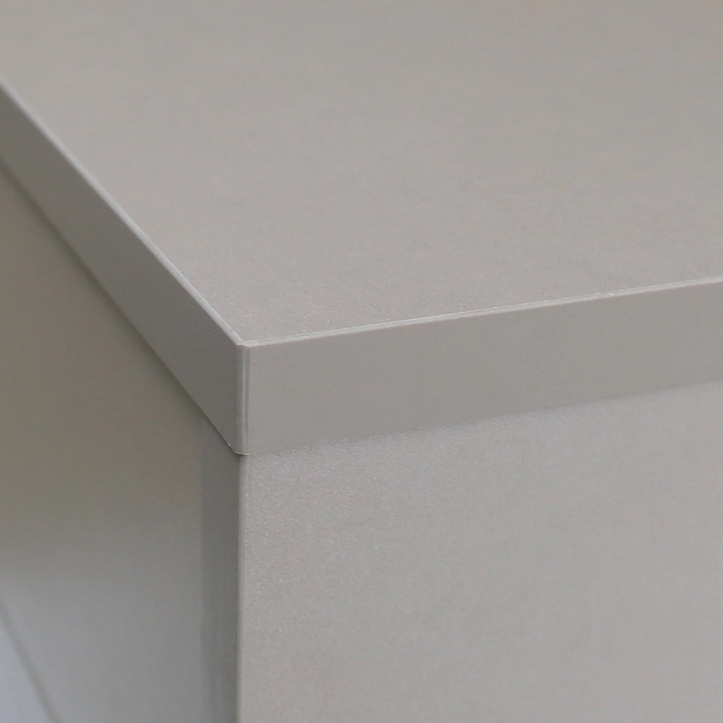 5 Drawer White Gray Rolling Filing Cabinet P425