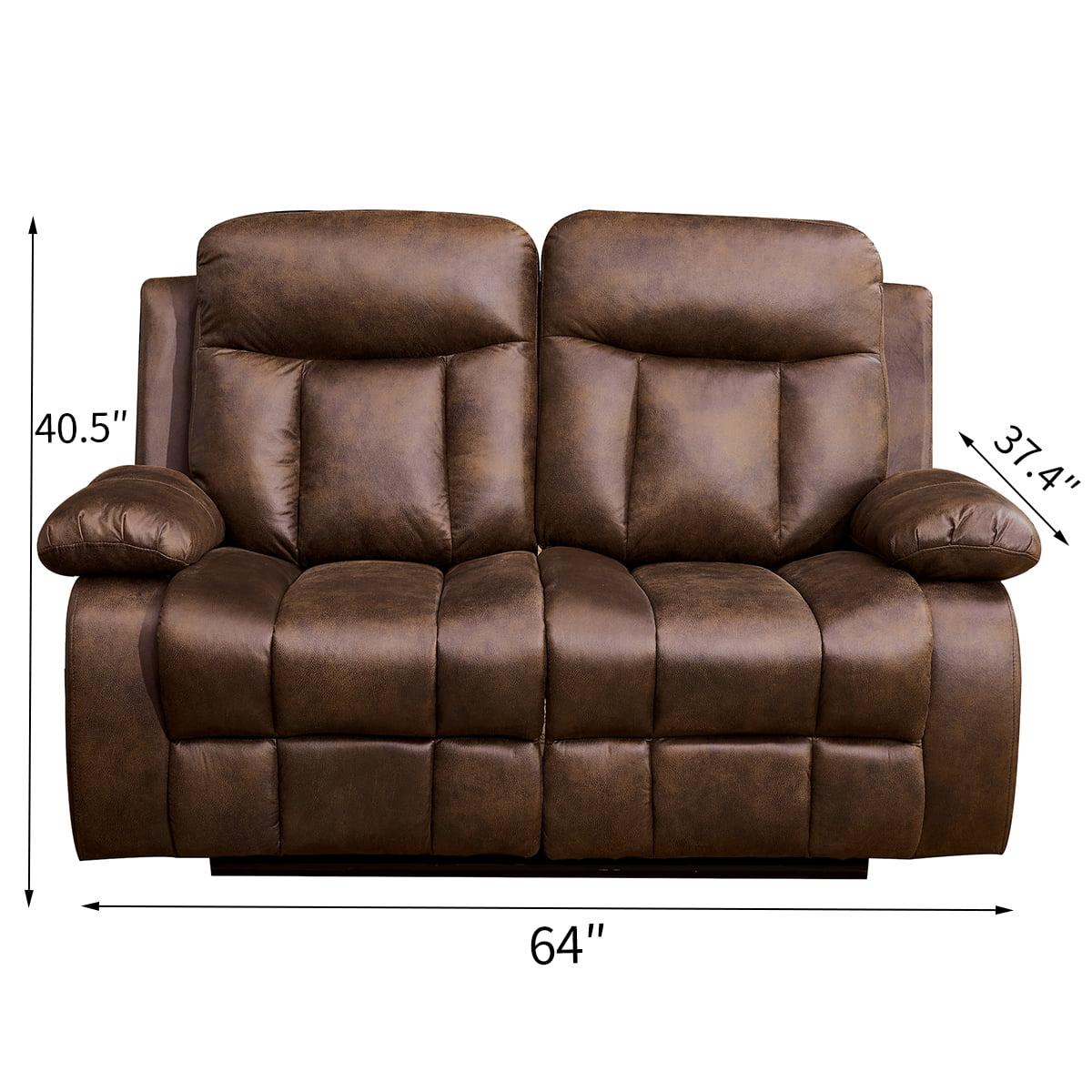Microfiber Reclining Sofa and Loveseat Q542