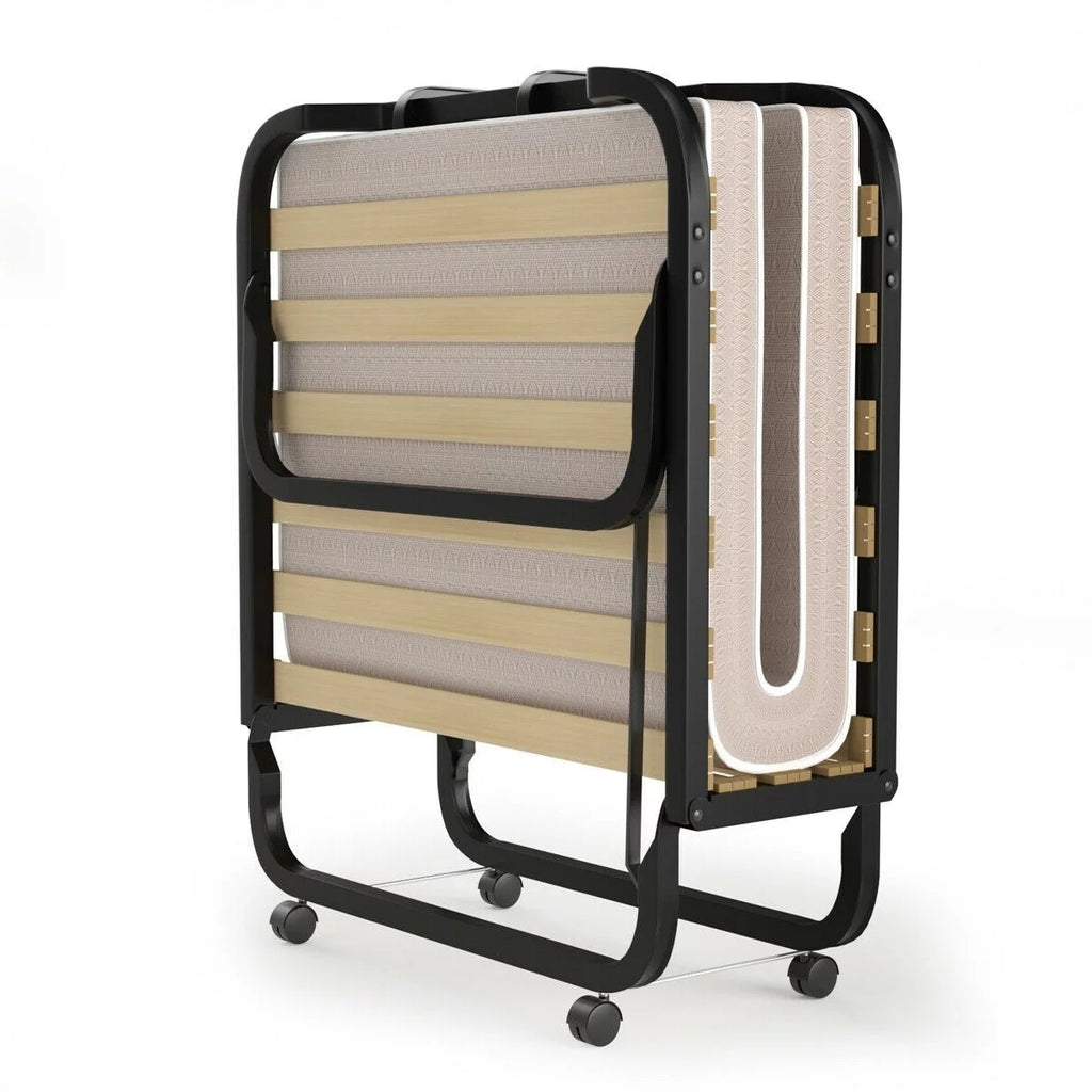 Rollaway Bed with Casters and Memory Foam Mattress S23575