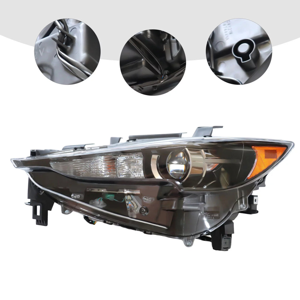 LED Halogen Headlight Set 2Pcs Left Right Side J66535