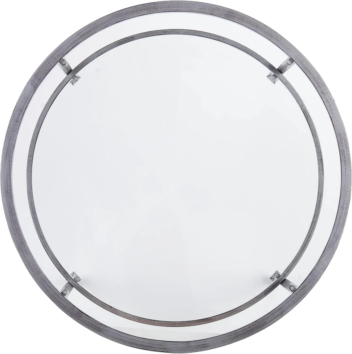 Round 2-Tier Metal Glass Coffee Table B76087