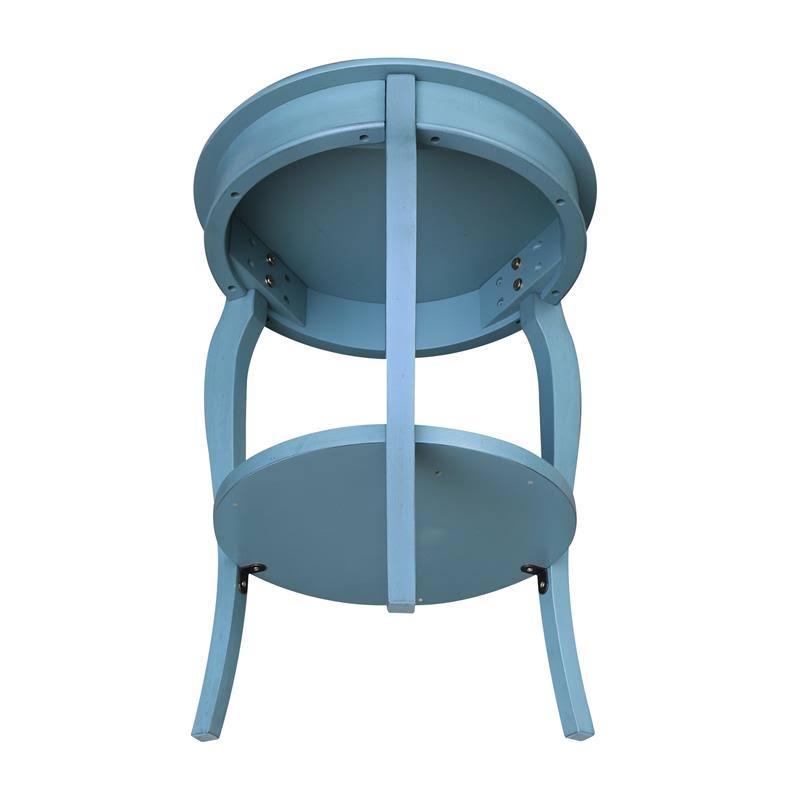 Ocean Blue Round End Table L8361