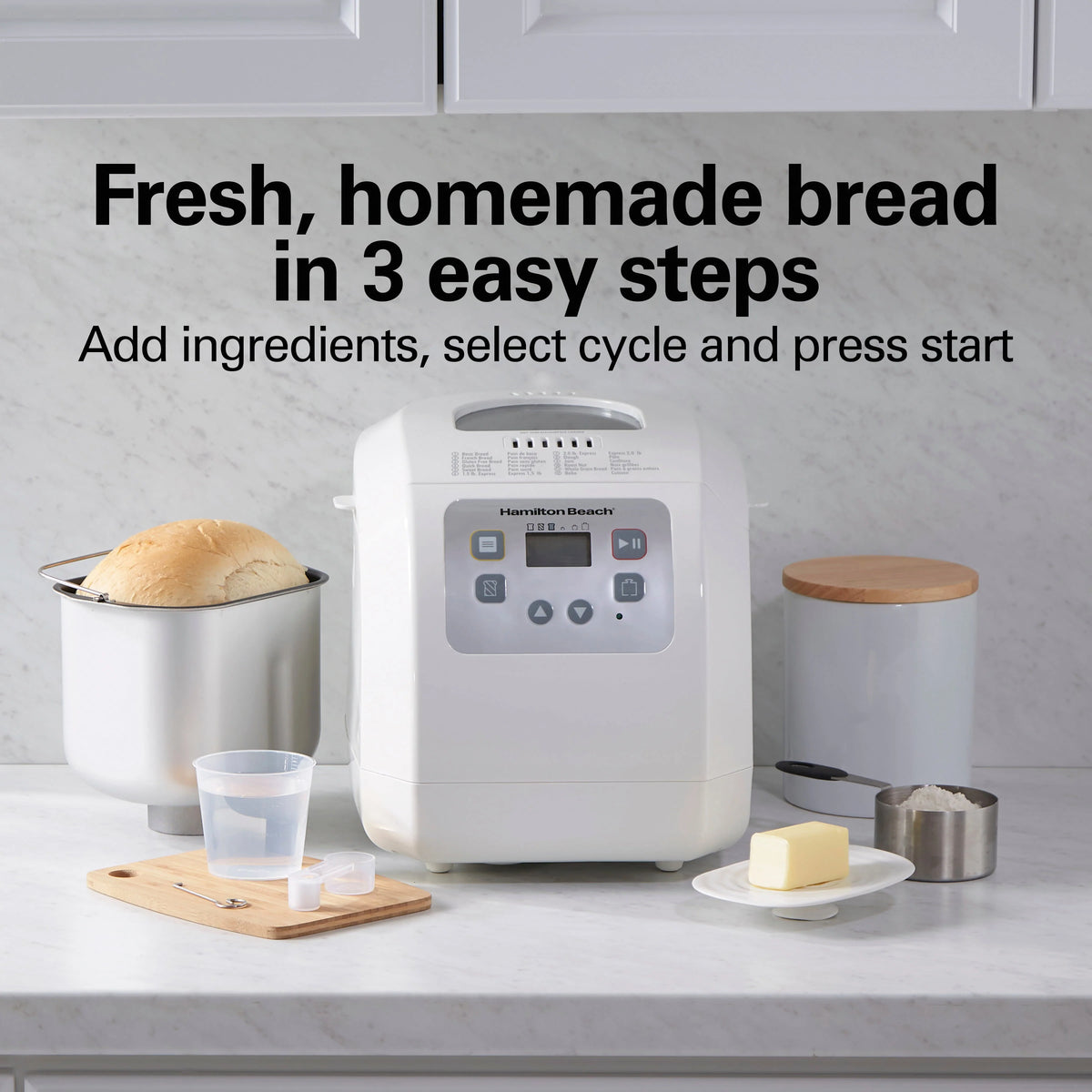 White 2 lb Digital Programmable Bread Maker N877514