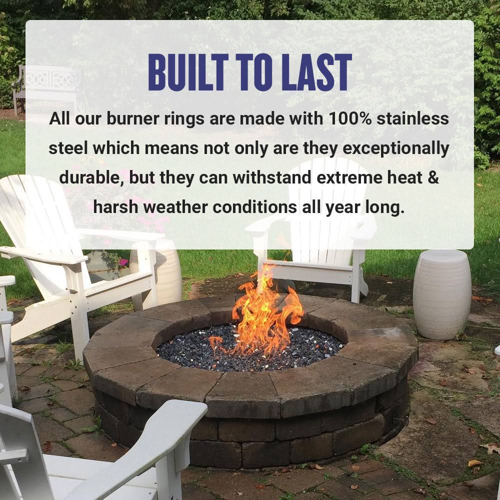 30x22 Stainless Steel Fire Pit Ring Burner M42737