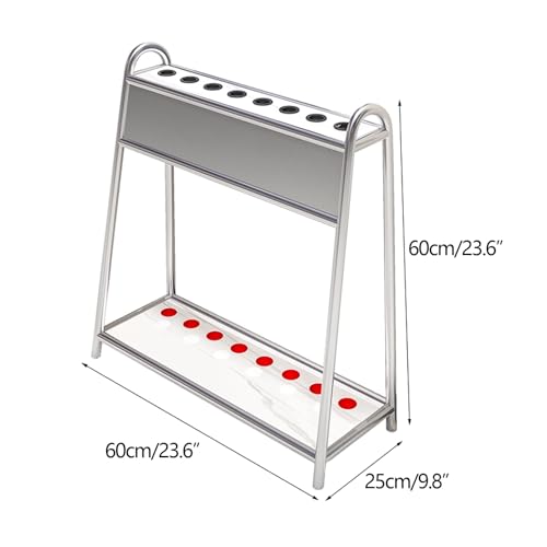 Portable Metal Pool Cue Holder Stand for 8 Pool Sticks F88787