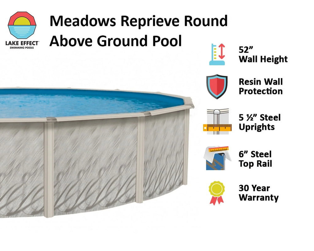 12' x 24' x 52 Oval Above Ground Swimming Pool N638