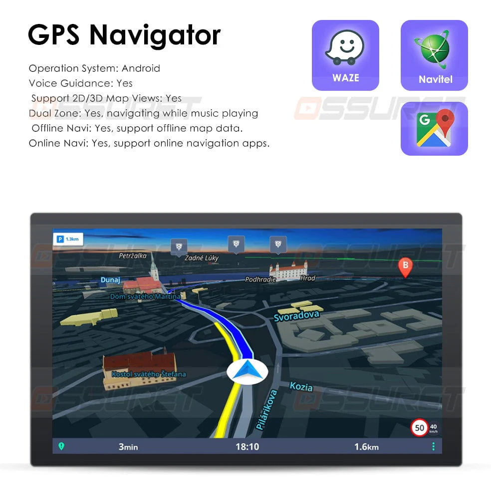Android 12 Carplay 32GB Car Stereo Radio GPS Navigation Z83971