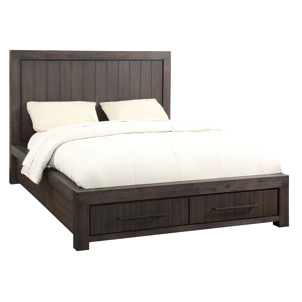 Queen Storage Bed in Acacia Dusky Gray F14792