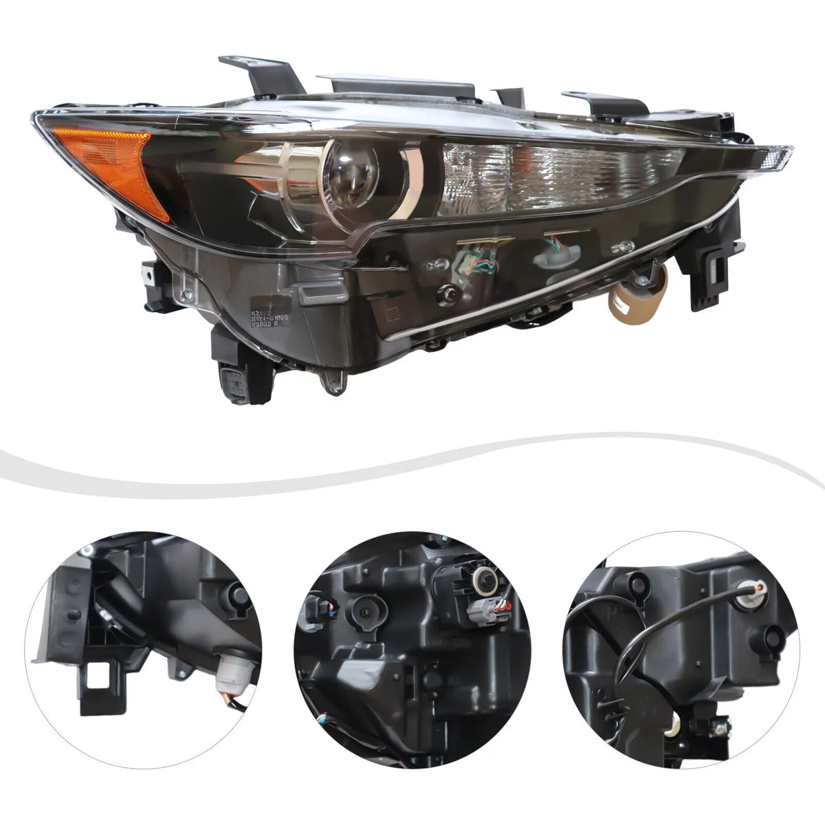 LED Halogen Headlight Set 2Pcs Left Right Side J66535