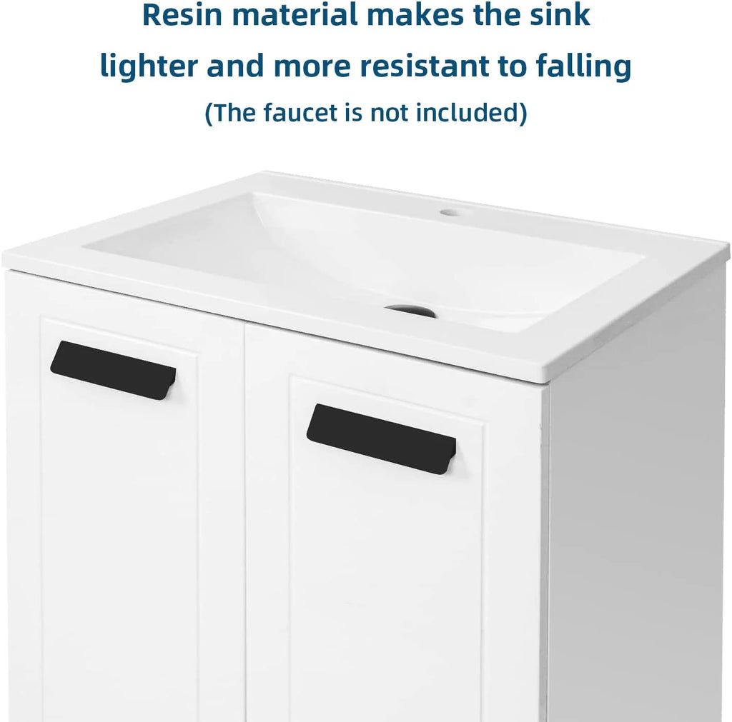 24 inch Wooden Bathroom Cabinet with Undermount Sink N14980