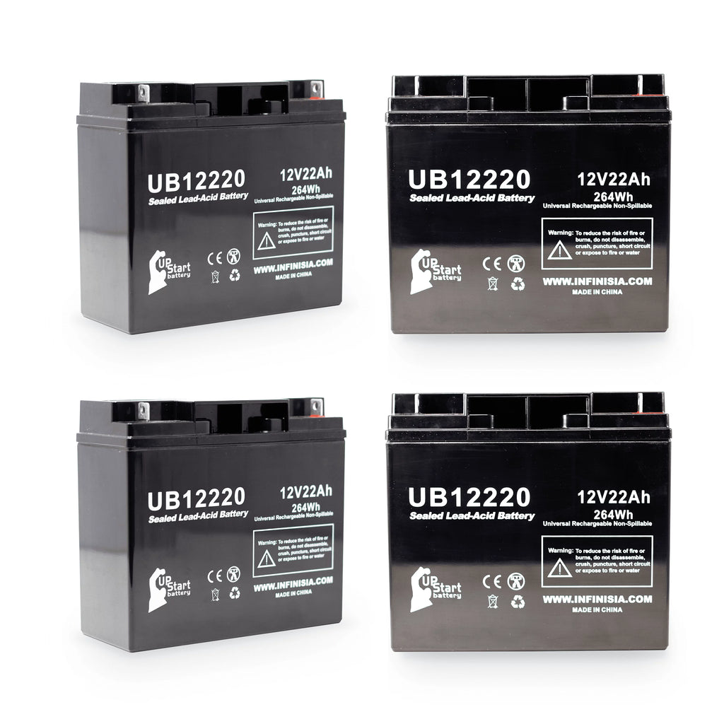 4x Pack 12V 22Ah Sealed Lead Acid Battery J309