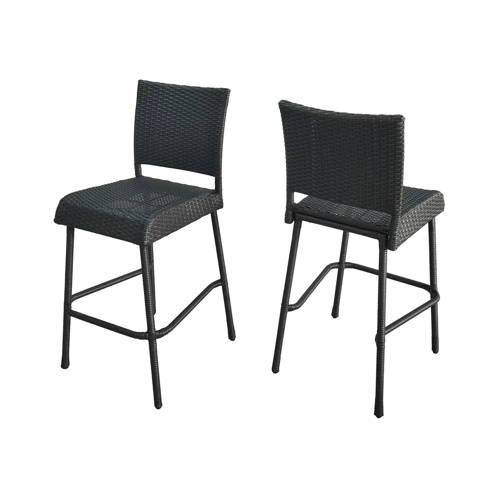 29.5 Inch Wicker Barstools Set of 2 L7227