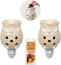 Electric Mini Owl Candle Warmers, 2 Wax & Tart Warmer P9291
