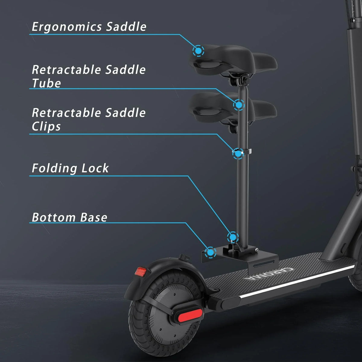 500W Foldable Electric Scooter with Seat E131