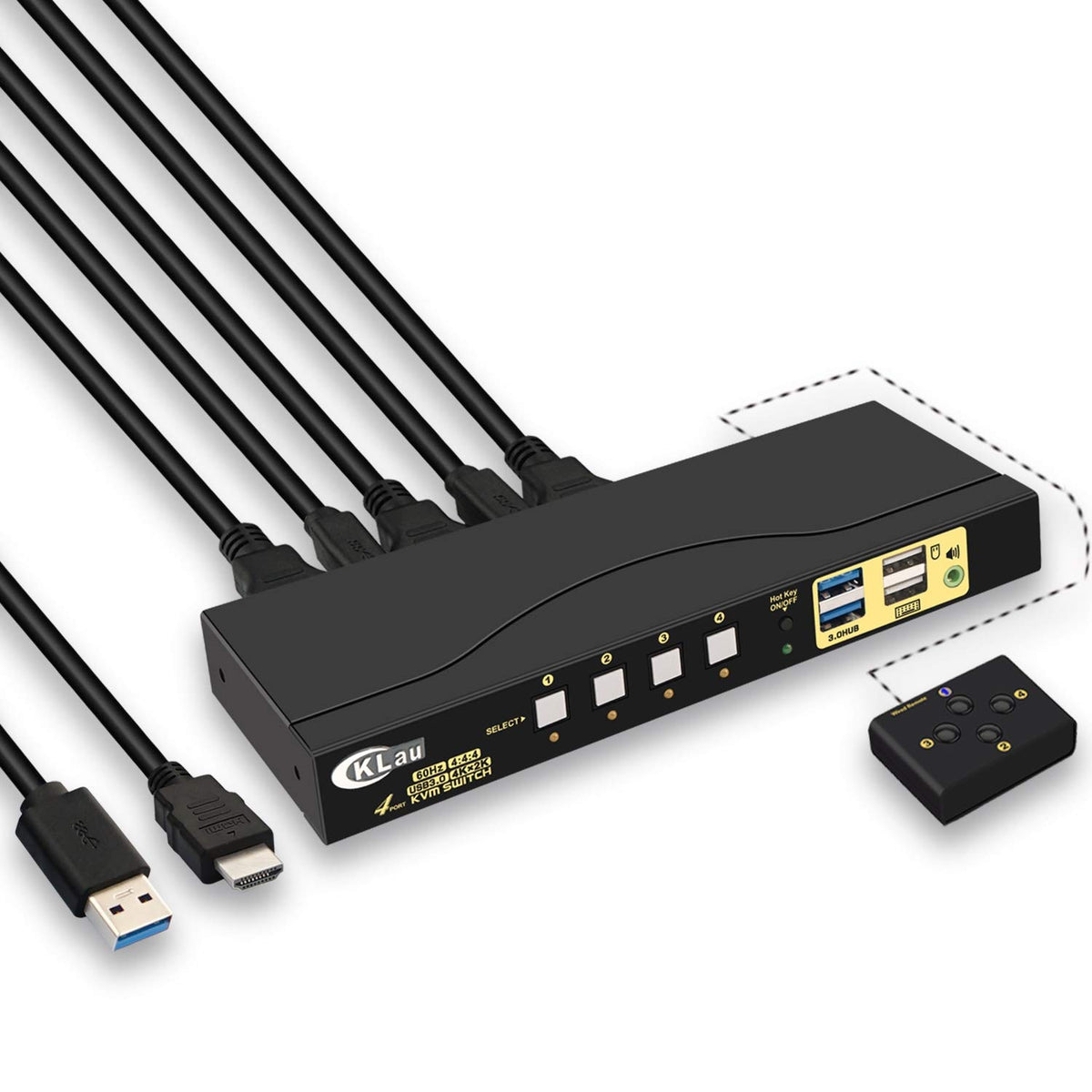 2 Port Dual Monitor Displayport USB 3.0 4K 60Hz KVM Switch V2254