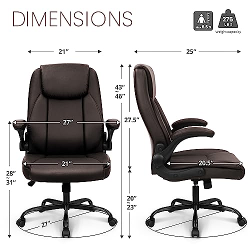 Ergonomic High Back Office Chair with Flip-up Arms F380333