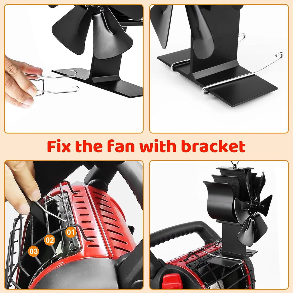 Wood Stove Fan with Bracket M232597