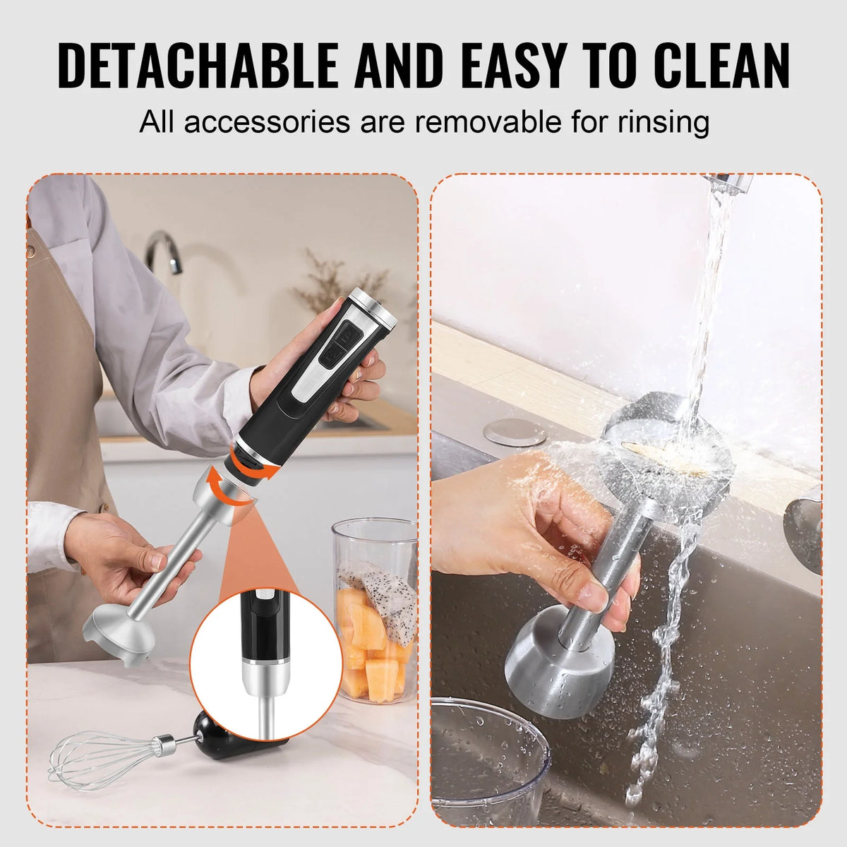 Commercial Immersion Blender 200W 8-Speed O1766