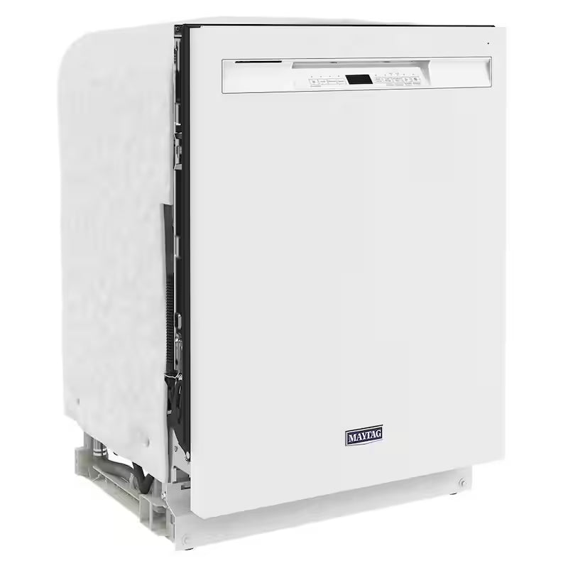 White 24 in. Built-In Dishwasher with Stainless Steel Tub P68849