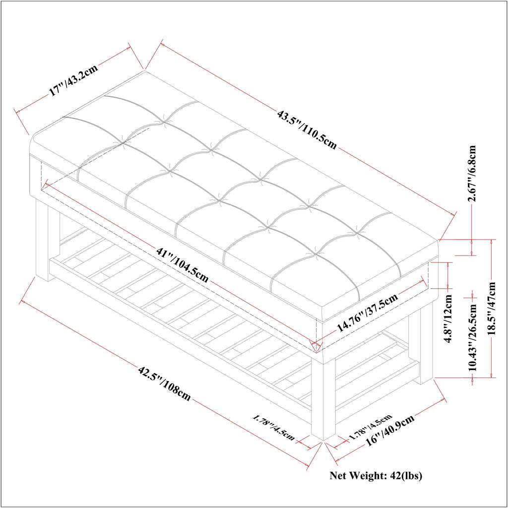 Storage Ottoman Bench H13442