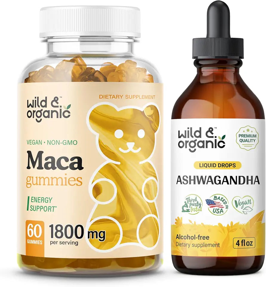 Maca Root Gummies & Ashwagandha Tincture 4 fl oz S6327