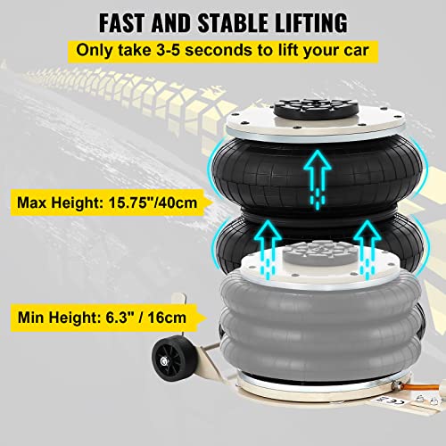 6 Ton Quadruple Bag Air Jack with Adjustable Handle M573811