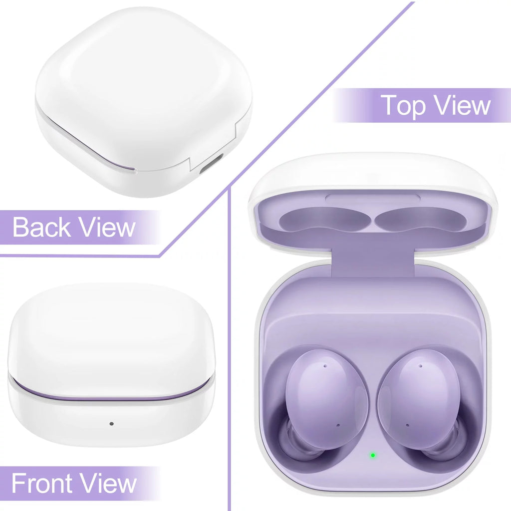 Truly Wireless Bluetooth Headphones with Noise Isolation, Amplified Bass and Dual Dynamic Microphone - Purple M999