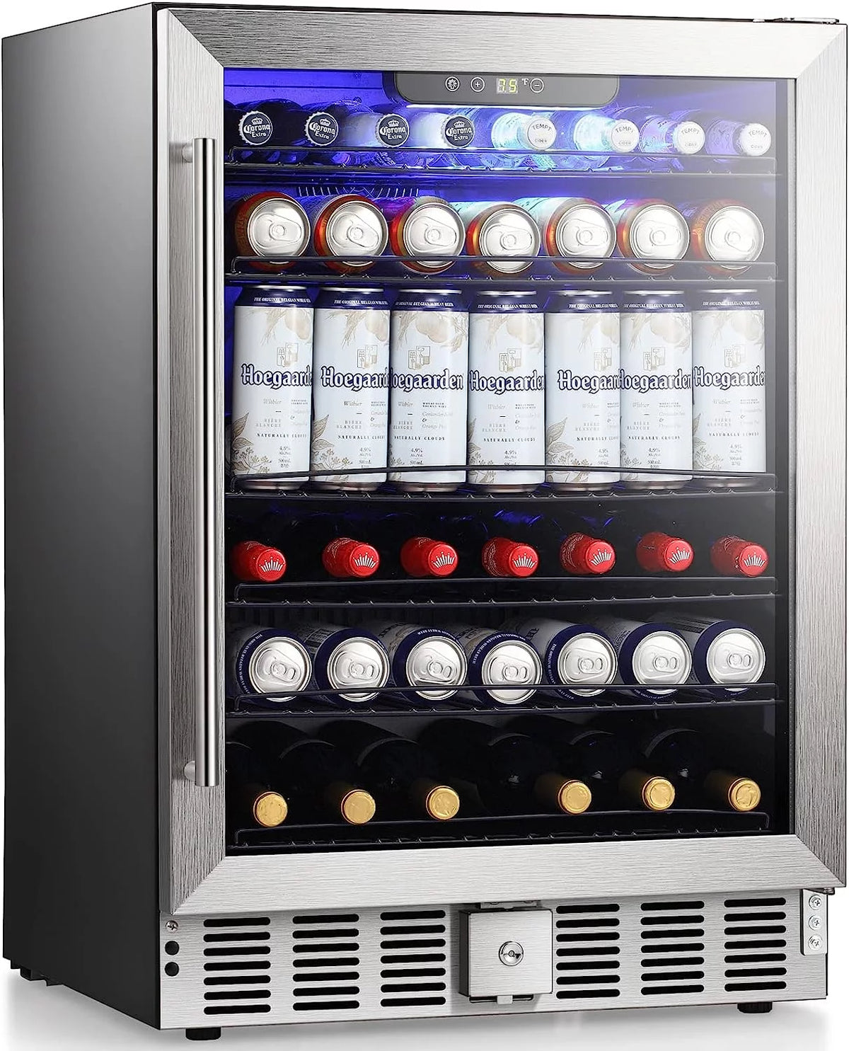 5.1 Cu.ft Beverage Refrigerator Cooler with Lock V9507