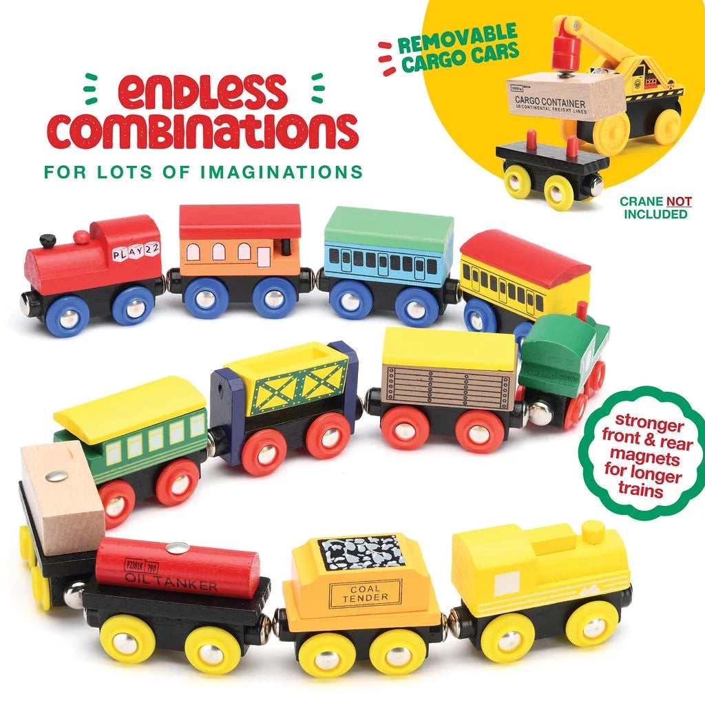 Wooden Magnetic Train Set 12 PCS G9368