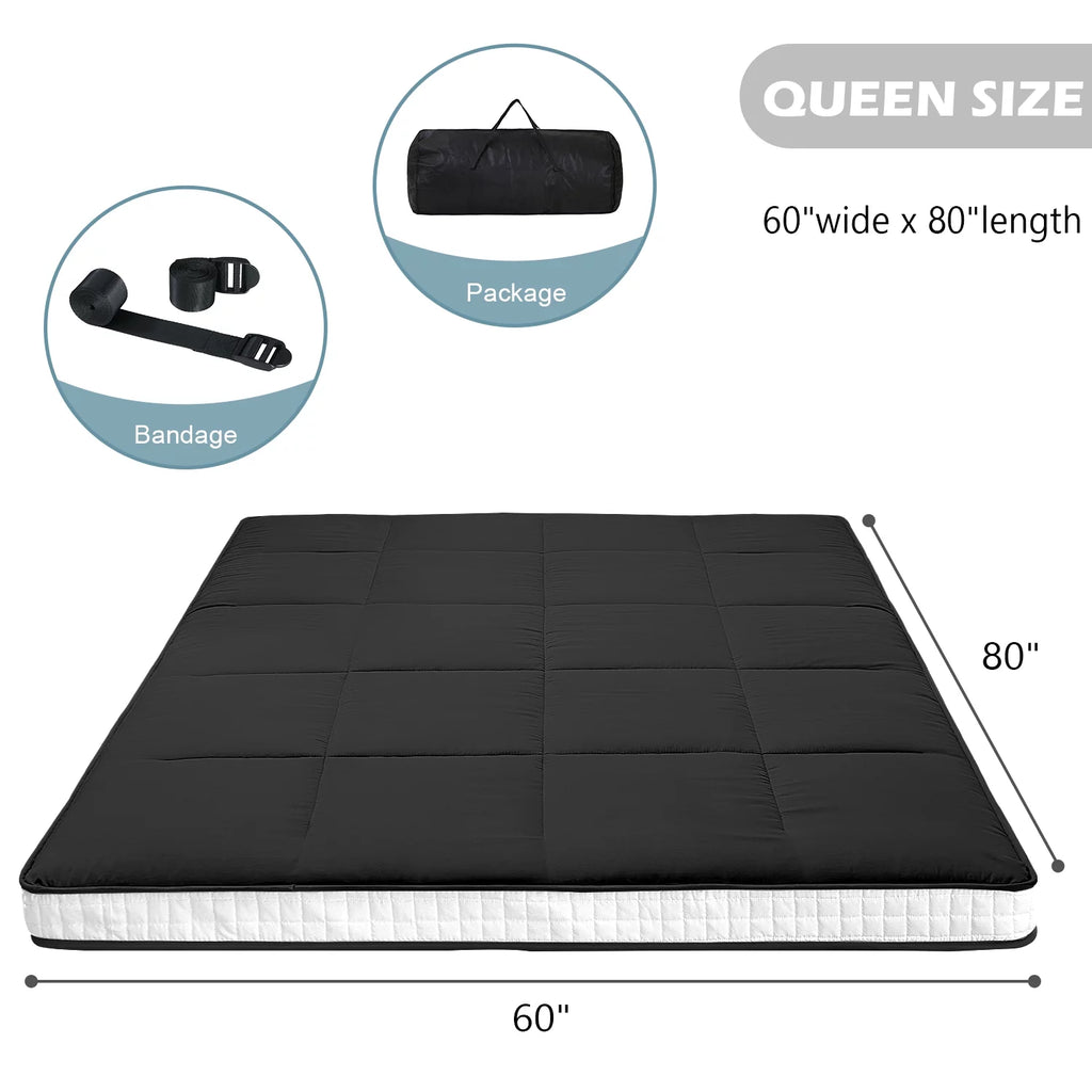 Queen Size Foldable Roll Up Floor Mattress Z1539