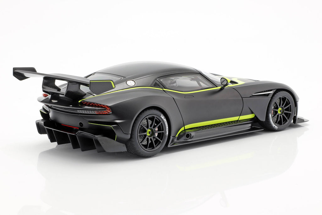 Matt Black with Lime Green Stripes 1/18 Model Car I121