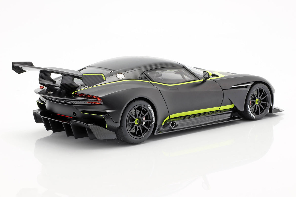 Matt Black with Lime Green Stripes 1/18 Model Car I121
