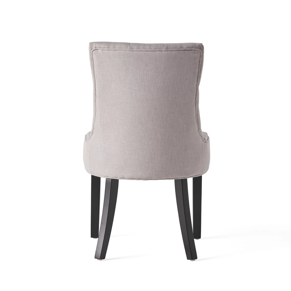 Light Grey Fabric Dining Chair Set of 2 Q138