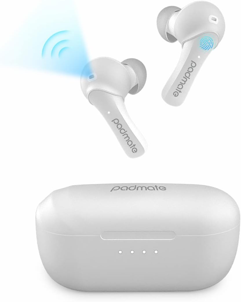 Black Wireless Bluetooth Earbuds with Charging Case O903495