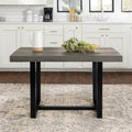 52-Inch Distressed Wood Dining Table Y649