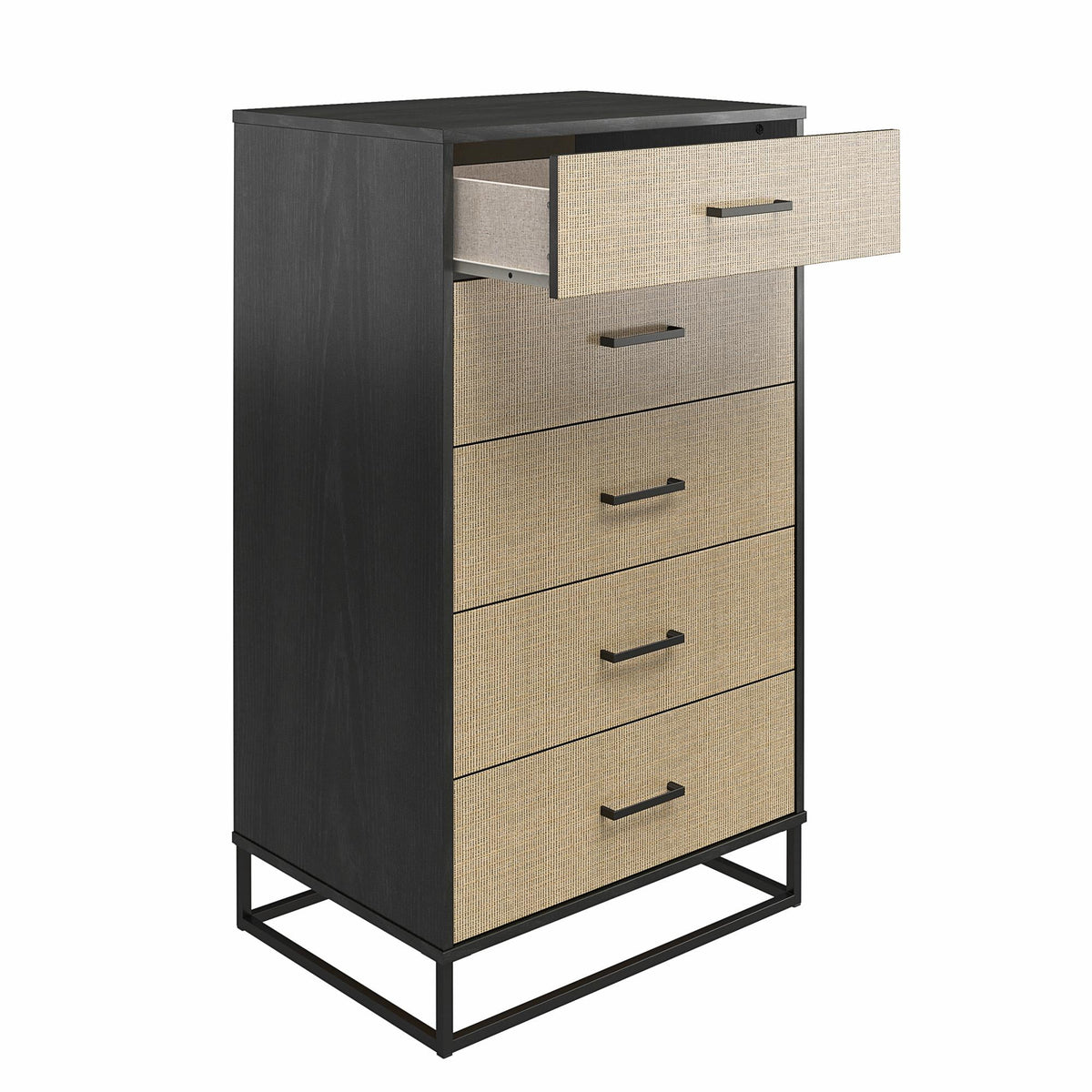 Ivory Oak 5 Drawer Dresser J299