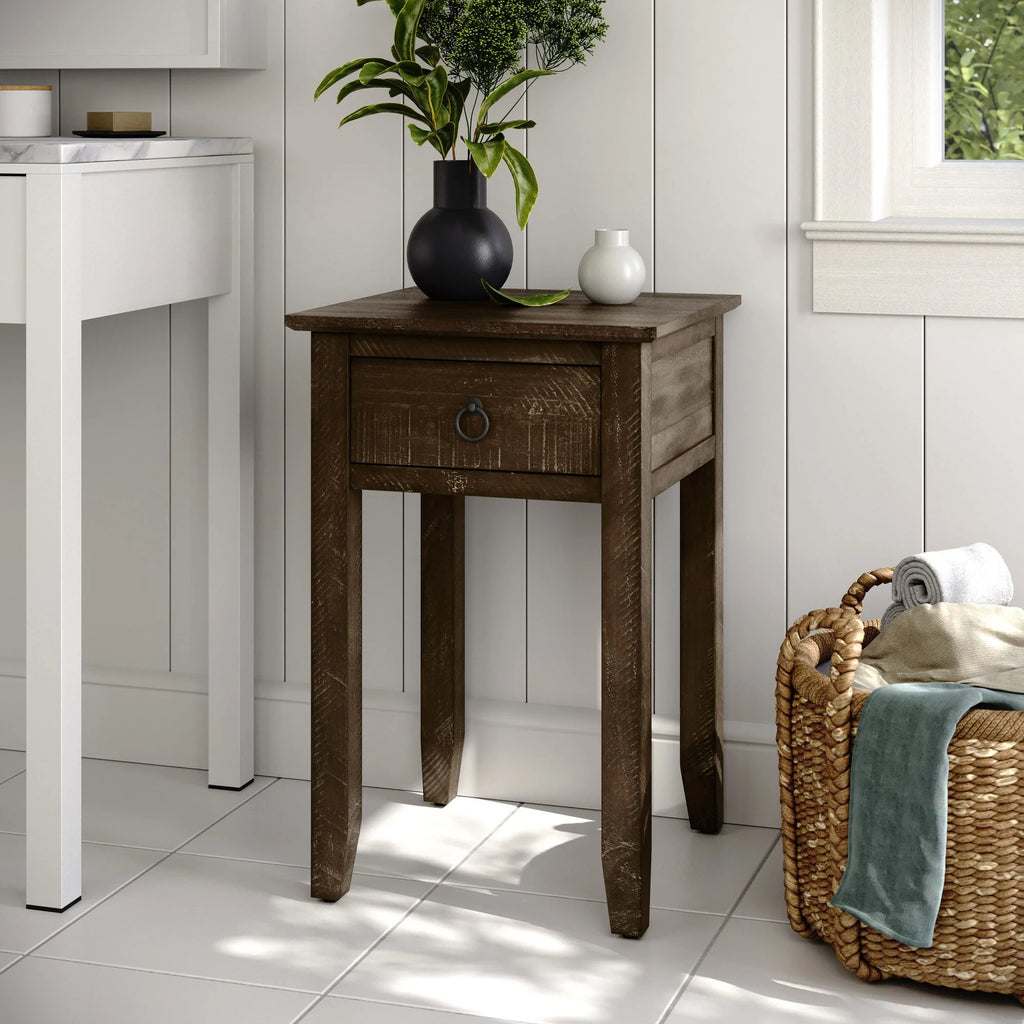 Distressed Pine End Table S77768