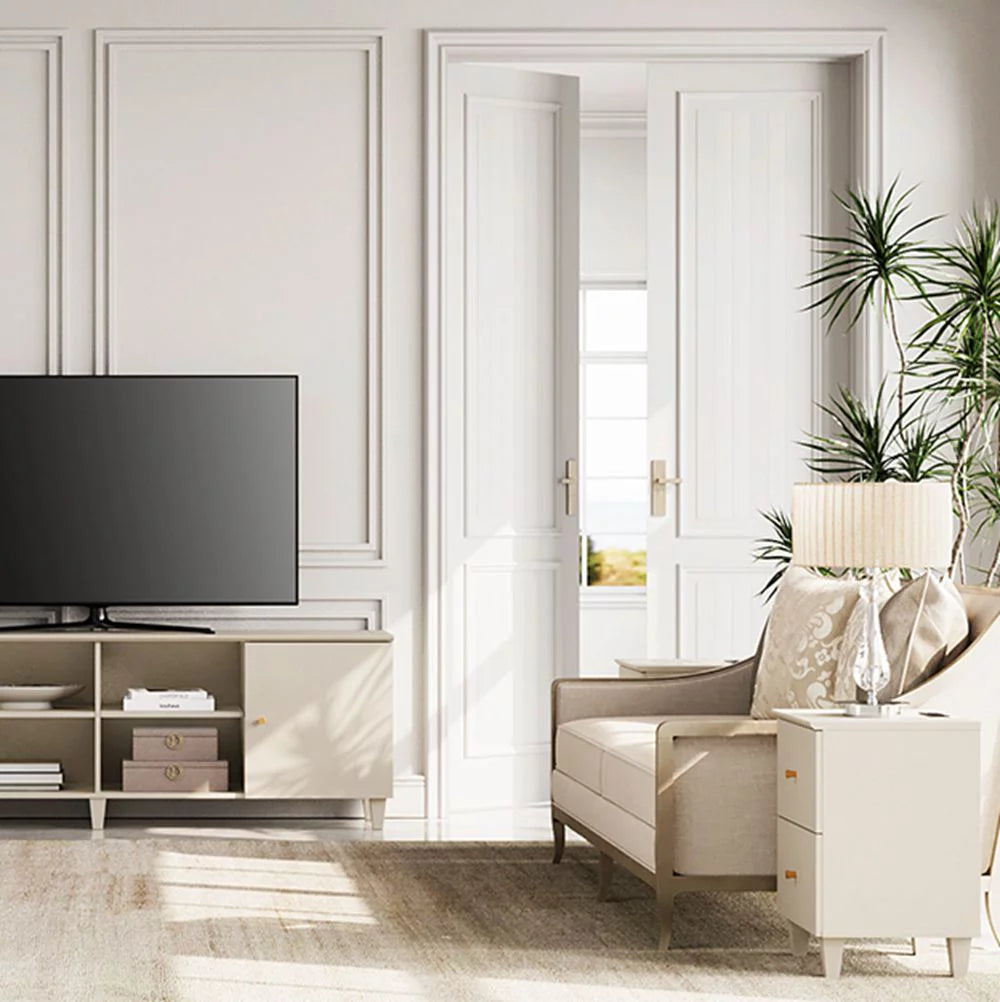 Wood Accent Cabinet with 2 Drawers J80254