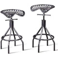 Adjustable Cast Iron Swivel Barstools Set of 2 Z224804