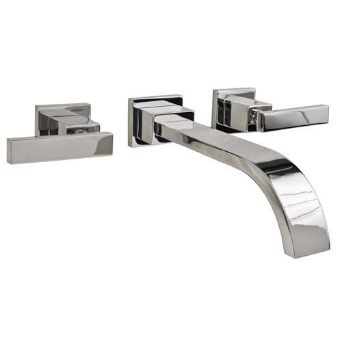 Satin Nickel Wall Mount Bathroom Faucet W547976