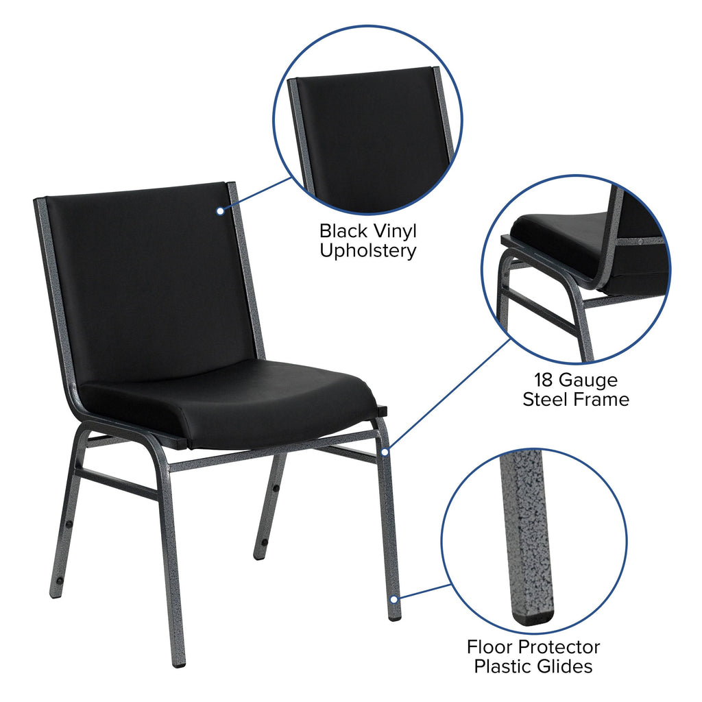 Black Metal Stack Chair E398076