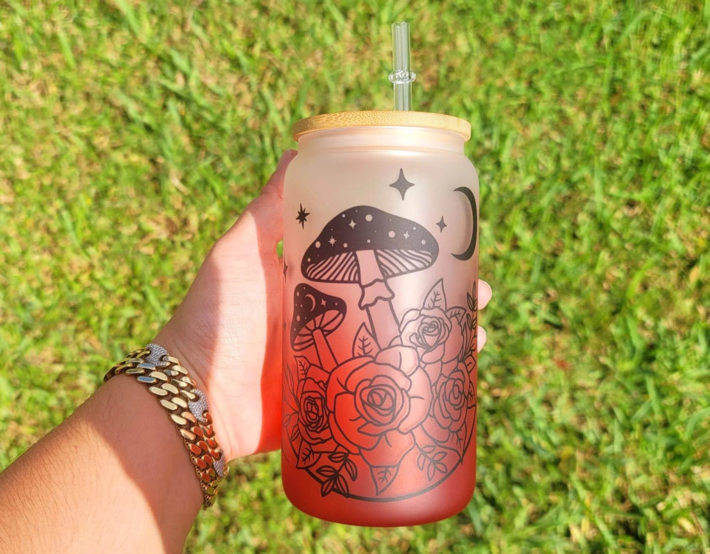 Mushroom Beer Can Glass 16 oz P295845