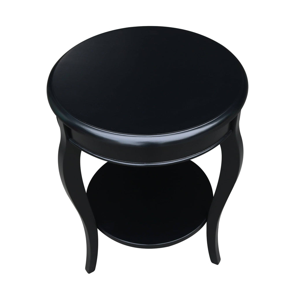 Ocean Blue Round End Table L8361