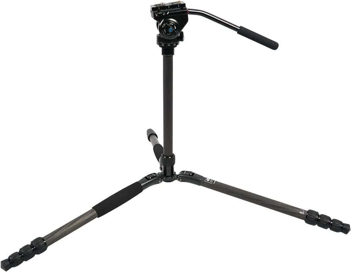 Carbon Fiber Tripod with Compact Fluid Video Head F988