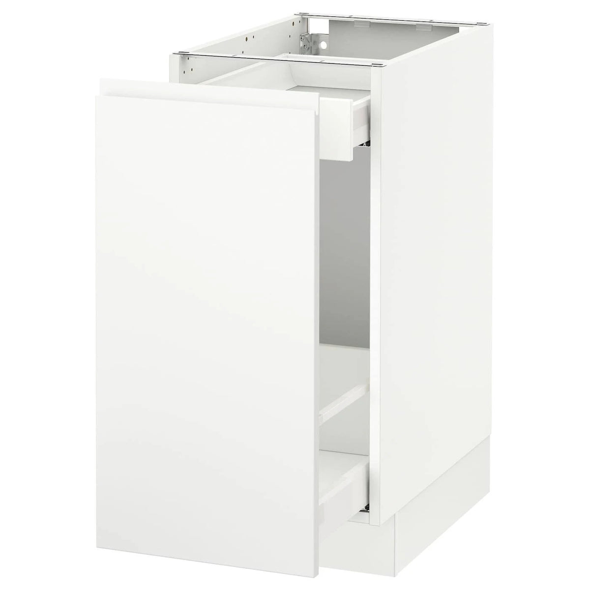 White Base Cabinet with Pull-Out Storage C991072