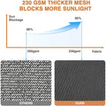 Black Mesh RV Awning Sunshade 15' x 9' D69825