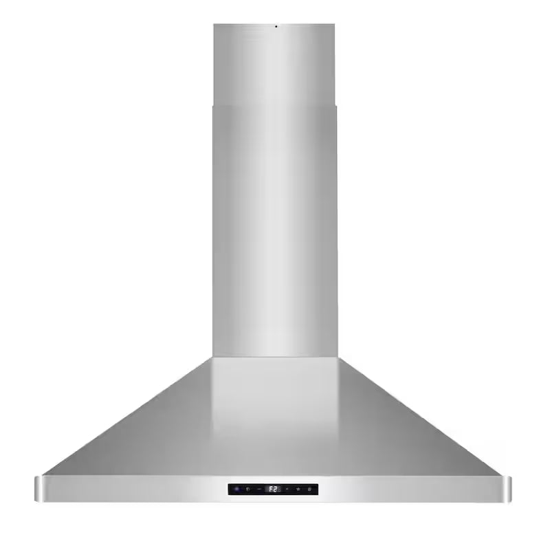 36 in. Ductless Island Range Hood with LED Lighting and Permanent Filters in Stainless Steel B546586
