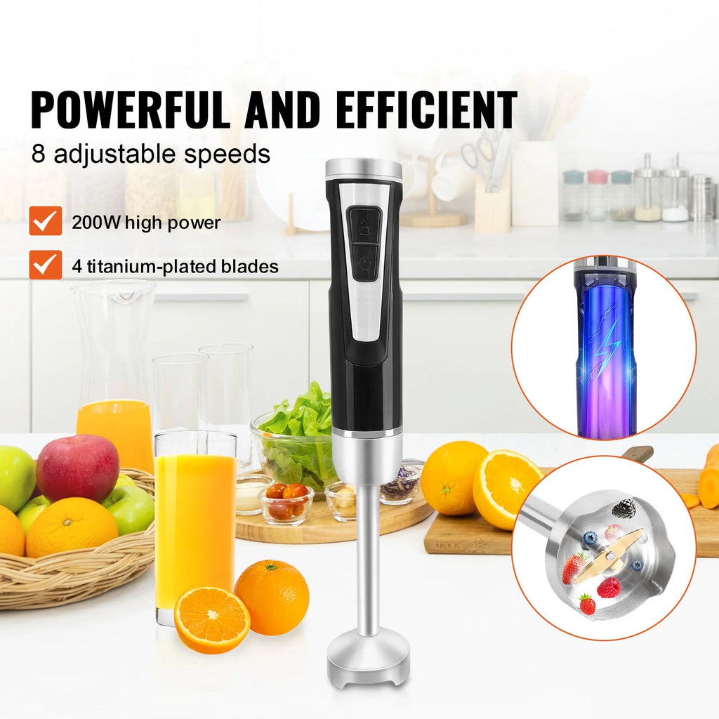Commercial Immersion Blender 200W 8-Speed O1766