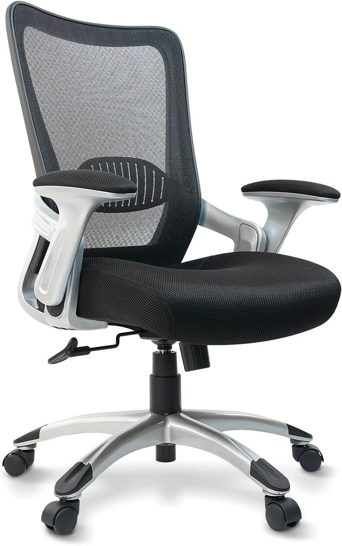 Ergonomic Mesh Office Chair with Adjustable Lumbar Support and Flip-up Arms X672411