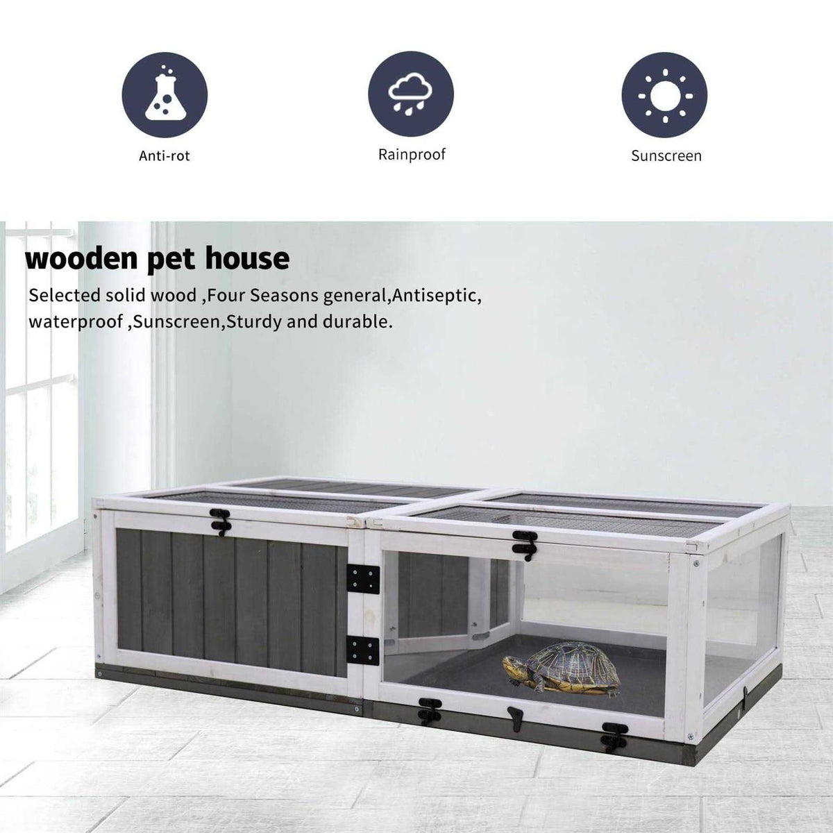 Wooden Turtle House Activity Tray K973